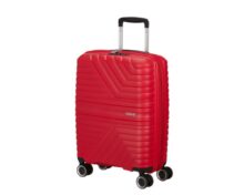 American Tourister Spinner Βαλίτσα Ταξιδίου Καμπίνας Σκληρή True Red με 4 Ρόδες Ύψους 55εκ.
